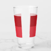 Tweetonige tomatenrode pint glazen beker - (Links)