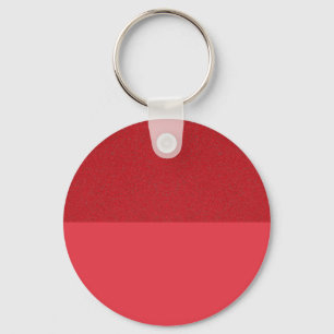 Tweetonige tomatenrode ronde Sleutelhanger -
