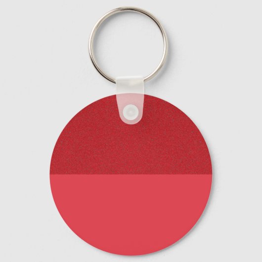 Tweetonige tomatenrode ronde Sleutelhanger -  (Voorkant)