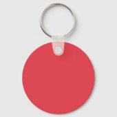Tweetonige tomatenrode ronde Sleutelhanger -  (Achterkant)