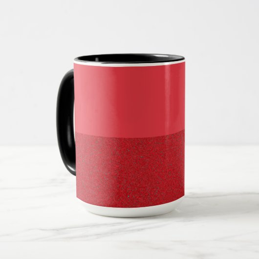 Tweetonige Tomato Red Noise Coffee-Mok – Aanpassen Mok (Voorkant links)