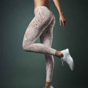 Tweetonige Yoga Cyan Magenta William Morris Leggings