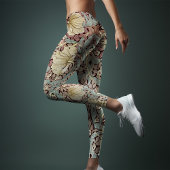 Tweetonige Yoga  Cyan Magenta William Morris Leggings