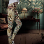 Tweetonige Yoga  Cyan Magenta William Morris Leggings