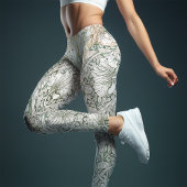 Tweetonige Yoga  Groene Schets Outline Morris Leggings