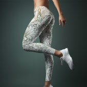 Tweetonige Yoga  Groene Schets Outline Morris Leggings
