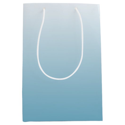 Tweetoongradiënt ombre engel blauw medium cadeauzakje (Voorkant)