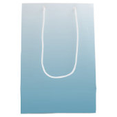 Tweetoongradiënt ombre engel blauw medium cadeauzakje (Achterkant)