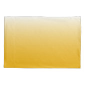 Tweetoongradiënt ombre geel kussensloop (Achterkant)