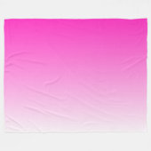 Tweetoongradiënt ombre warme roze fleece deken (Voorkant (Horizontaal))
