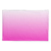 Tweetoongradiënt ombre warme roze kussensloop (Achterkant)