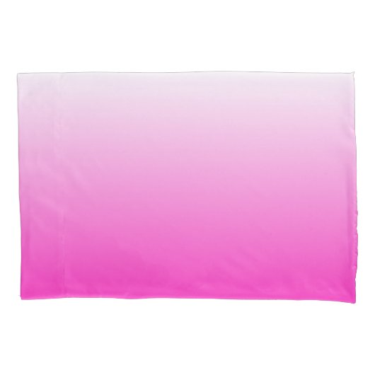 Tweetoongradiënt ombre warme roze kussensloop (Voorkant)
