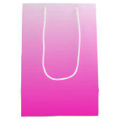 Tweetoongradiënt ombre warme roze medium cadeauzakje (Achterkant)