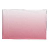 Tweetoongradiënt ombre zalm roze kussensloop (Achterkant)