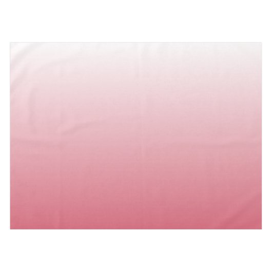 Tweetoongradiënt ombre zalm roze tafelkleed (Voorkant (Horizontaal))