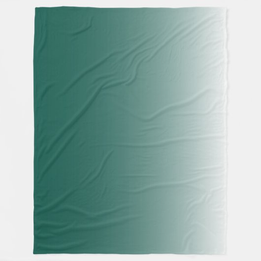 Tweetoongradiëntgroen Fleece Deken (Voorkant)