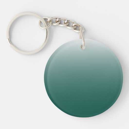 Tweetoongradiëntgroen Sleutelhanger (Voorkant)