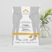 -tweetrondenweddenschap kaart (Staand voorkant)