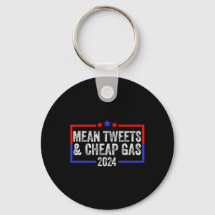 Tweets en goedkope Gas Grappig 2024 Pro Trump Sleutelhanger