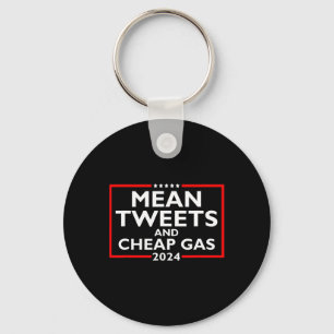 Tweets en goedkope Gas Grappig 2024 Pro-Trump verk Sleutelhanger