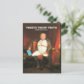 Tweets Trump Truth Briefkaart (Staand voorkant)