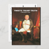 Tweets Trump Truth Briefkaart (Voorkant / Achterkant)