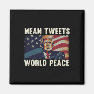 Tweets Wereldvrede Donald Trump Patriottisch Magneet
