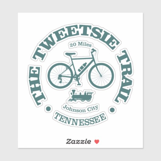 Tweetsie Trail (fietsen) Sticker (Vel)