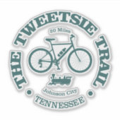 Tweetsie Trail (fietsen) Sticker (Voorkant)