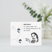 Tweetstorms Haiku Briefkaart (Staand voorkant)