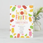 Tweetti Fruitti Citrus Ice Pop Tweede verjaardag Kaart (Staand voorkant)