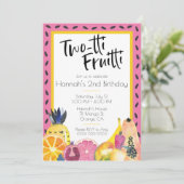 Tweetti fruitti tropische vruchten met de tweede g kaart (Staand voorkant)