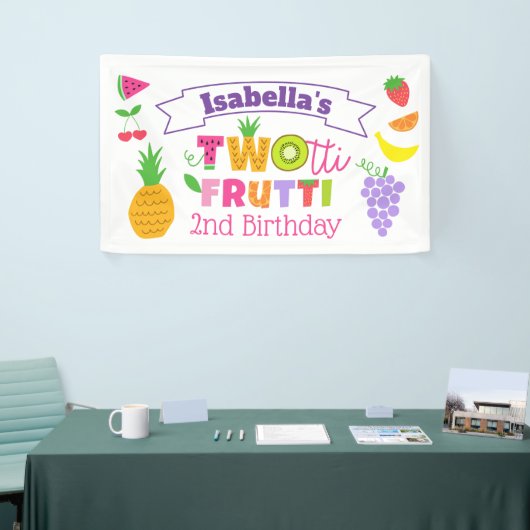 TWEEtti Frutti 2e verjaardag banner (Beurs)
