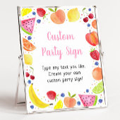 Tweetti Frutti Editable Birthday Sign Poster