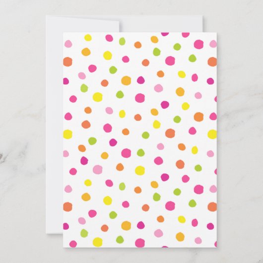 TWEEtti Frutti Verjaardagsfeestje Flat Dank u Kaar Bedankkaart (Achterkant)