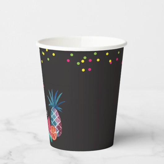 Tweetti Frutti Waterverf 2e verjaardag Papieren Bekers (Links)