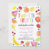 Tweetti Frutti zo'n Cutie Tweede verjaardag Kaart (Voorkant)