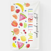 Tweetti Frutti zo'n Cutie Tweede verjaardag Spandoek (Verticaal)