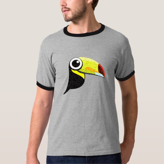 Tweetworks Antiqued Toucan T T-shirt (Voorkant)