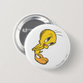 Tweety Bashful Ronde Button 5,7 Cm (Voorkant /achterkant)