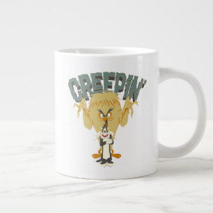 TWEETY BIRD MONSTER™ "Creepin" achter SYLVESTER™ Grote Koffiekop