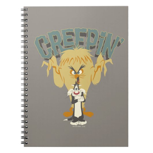 TWEETY BIRD MONSTER™ "Creepin" achter SYLVESTER™ Notitieboek (Voorkant)