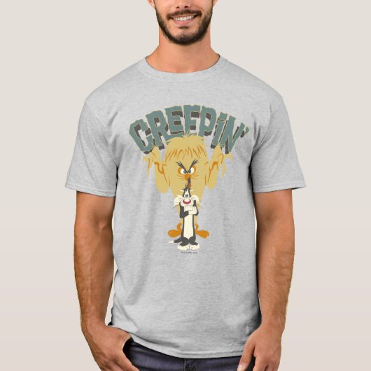 TWEETY BIRD MONSTER™ "Creepin" achter SYLVESTER™ T-shirt (Voorkant)