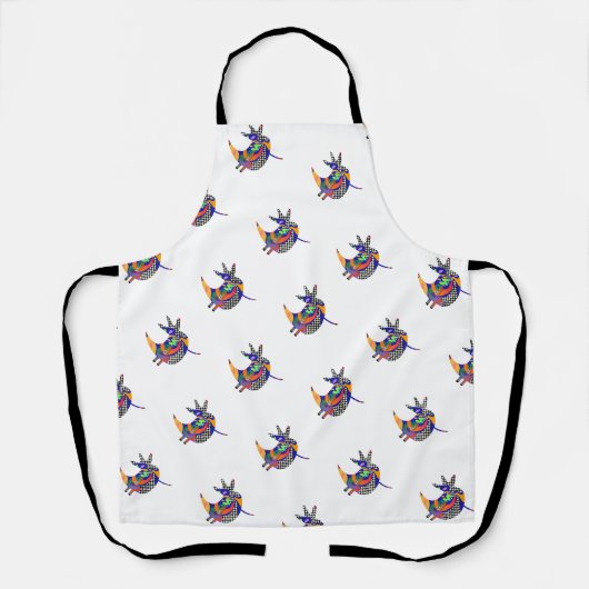 Tweety Bird Witte Keuken Schort (Voorkant)