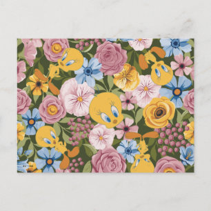 TWEETY™ Bloem Borduurpatroon Briefkaart