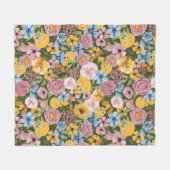 TWEETY™ Bloem Borduurpatroon Fleece Deken (Voorkant (Horizontaal))