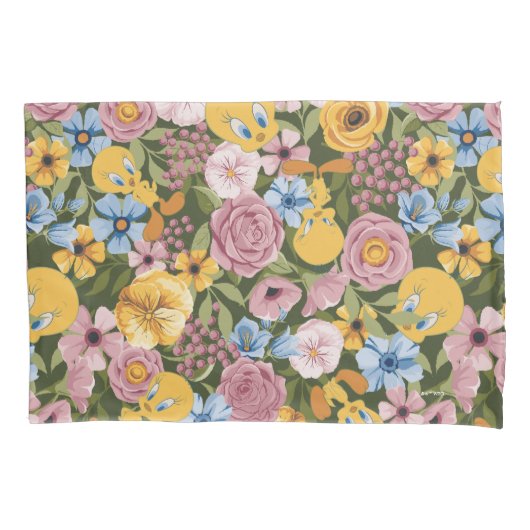 TWEETY™ Bloem Borduurpatroon Kussensloop (Voorkant)