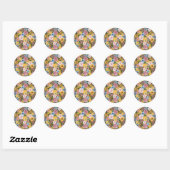 TWEETY™ Bloem Borduurpatroon Ronde Sticker (Vel)