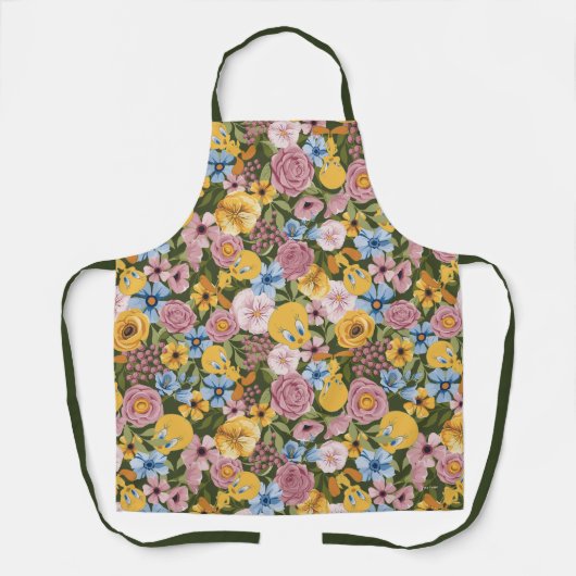 TWEETY™ Bloem Borduurpatroon Schort (Voorkant)