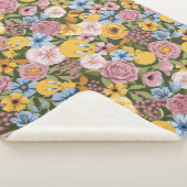 TWEETY™ Bloem Borduurpatroon Sherpa Deken (3/4)